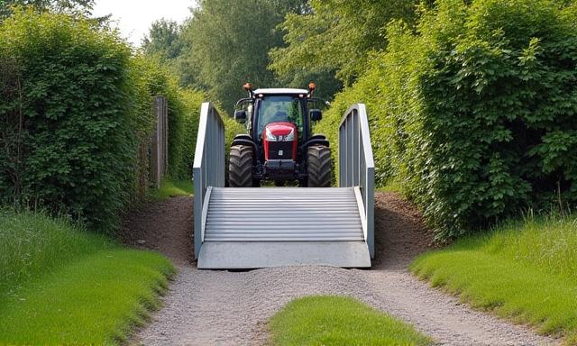 Robuster Übergang für Gartentechnik-Zufahrten